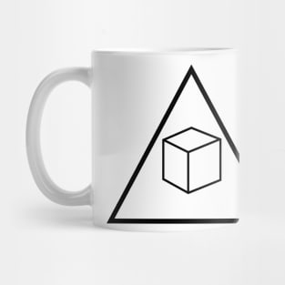 Delta Cubes (Abed's Design) Greendale Community College - Black Logo Mug